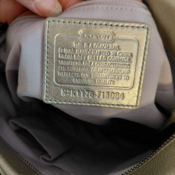 Coach silver convertible shoulder/crossbody purse - Picture 6 of 7